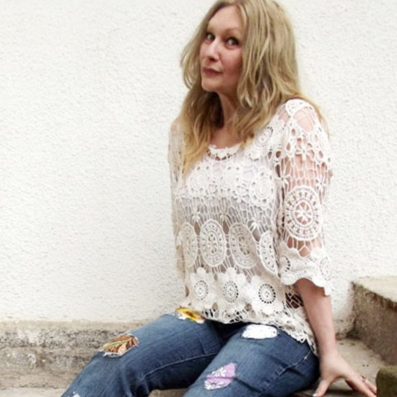 Vintage Tops - Vintage Crocheted Tunic (M/L)